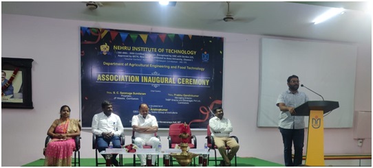 ASSOCIATION INAUGURAL FUNCTION OF AGRICULTURAL ENGINEERING AND FOOD TECHNOLOGY